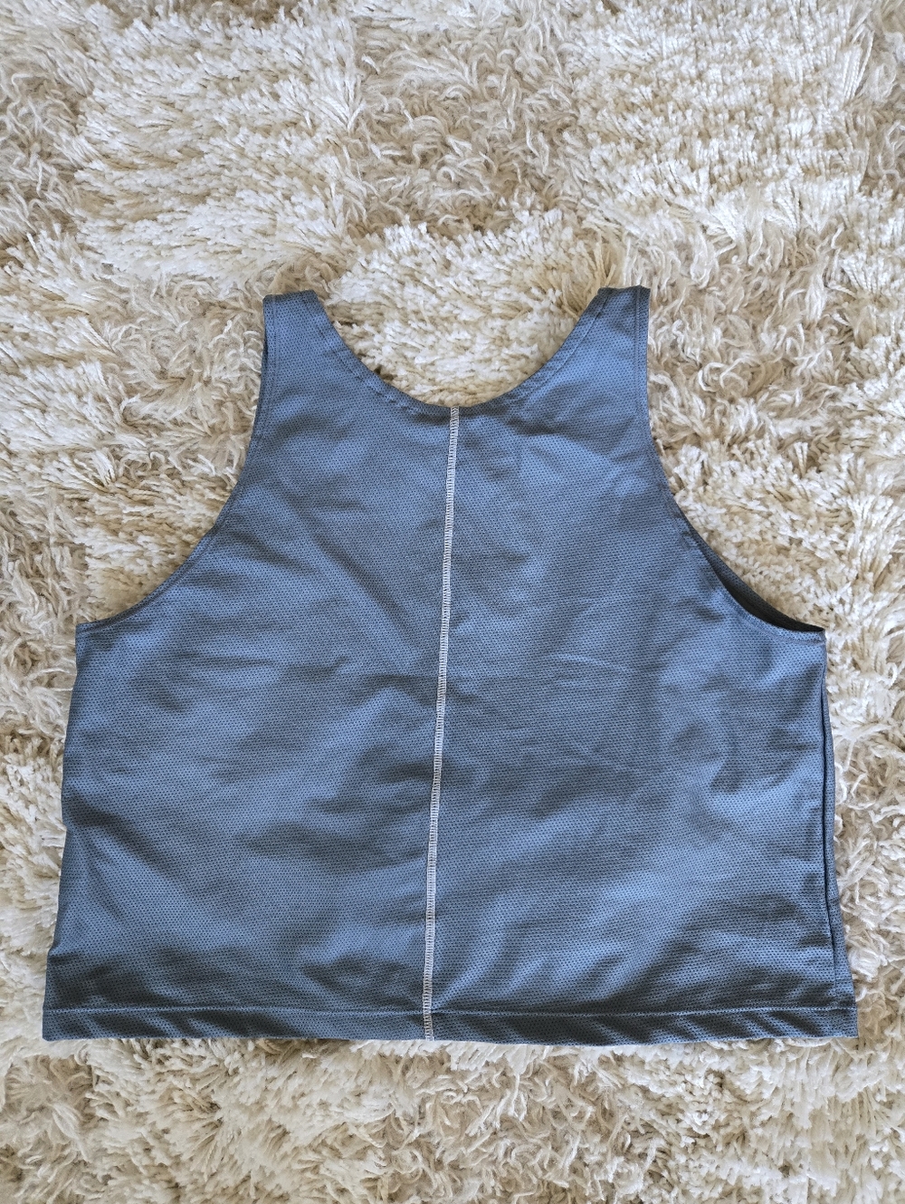 Nike Air Women's Cropped Tank Top in Slate Blue - Picture 2 of 5
